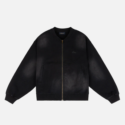 Faded Fleece Bomber Black