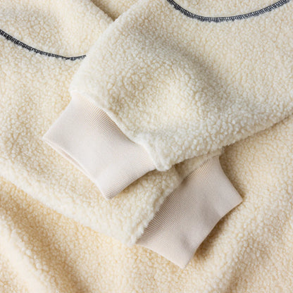 Polar Fleece Sherpa Zip Cream