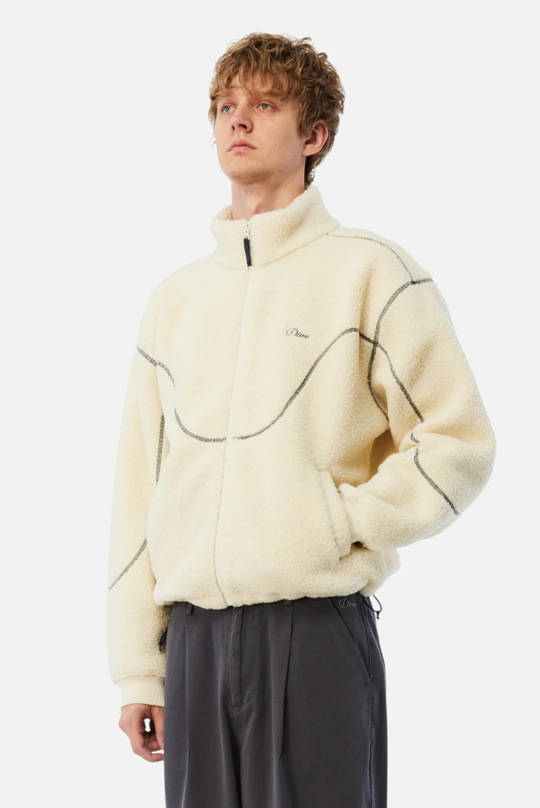 Polar Fleece Sherpa Zip Cream