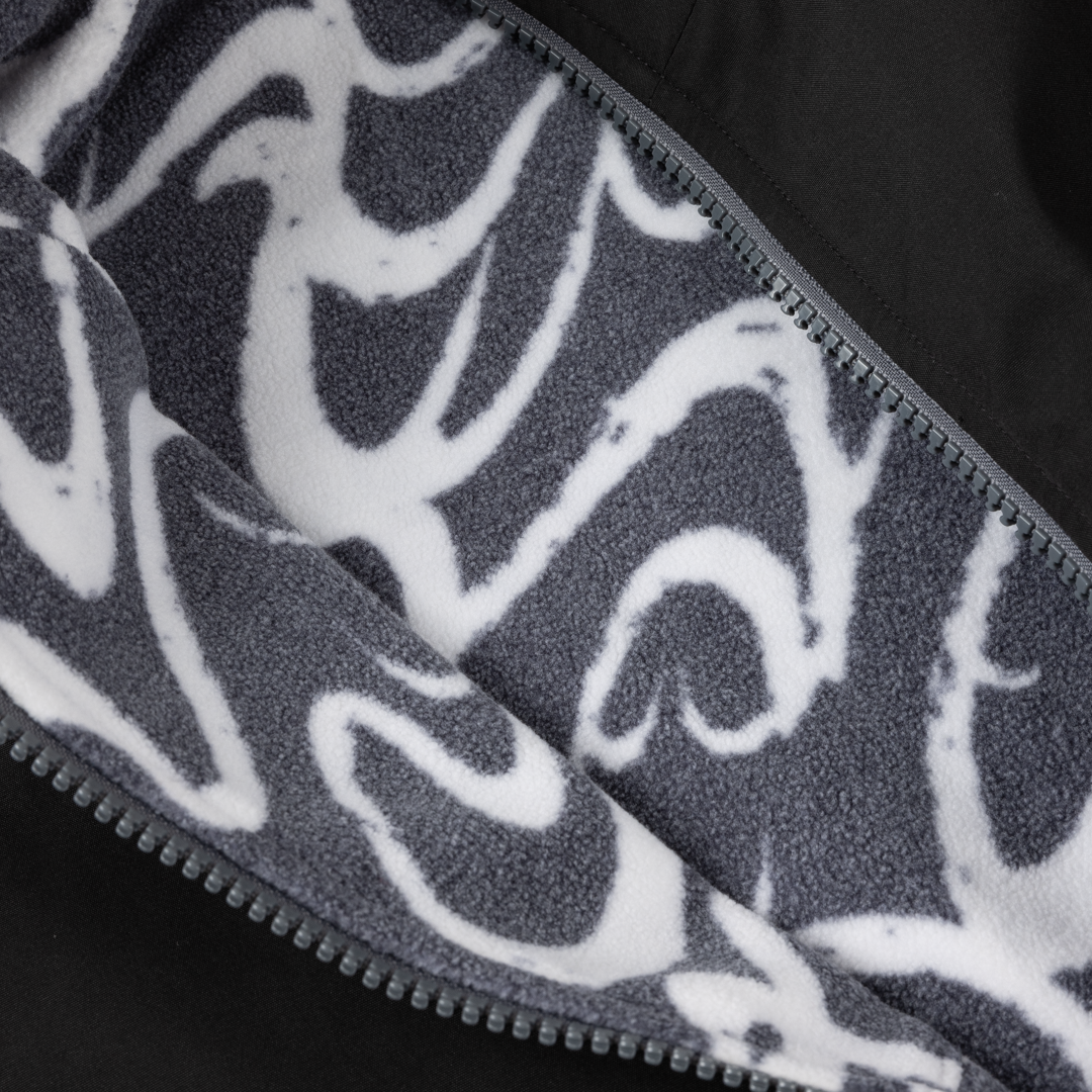 Reversible Chilling Fleece Gray/Black