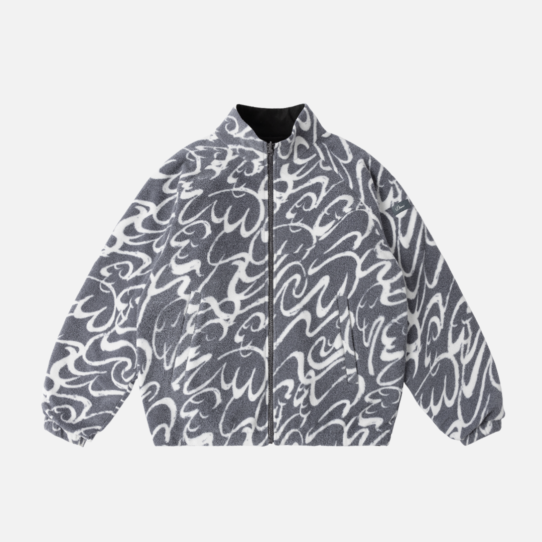 Reversible Chilling Fleece Gray/Black