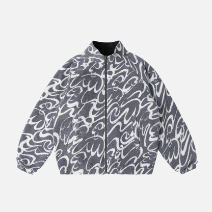 Reversible Chilling Fleece Gray/Black
