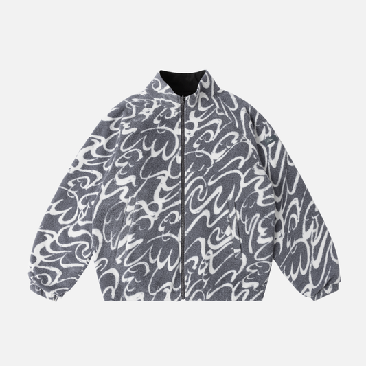 Reversible Chilling Fleece Gray/Black