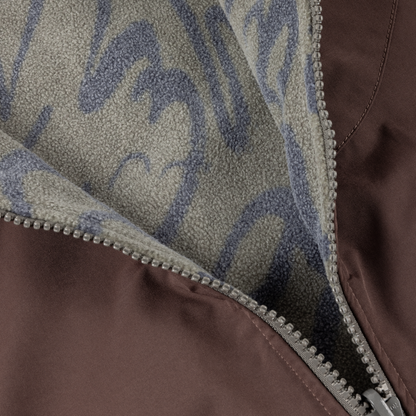 Reversible Chilling Fleece Smoke//Brown