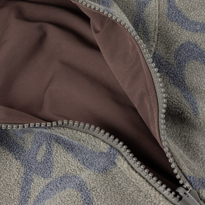 Reversible Chilling Fleece Smoke//Brown