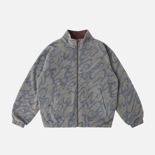 Reversible Chilling Fleece Smoke//Brown