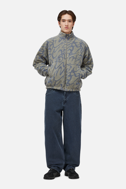 Reversible Chilling Fleece Smoke//Brown