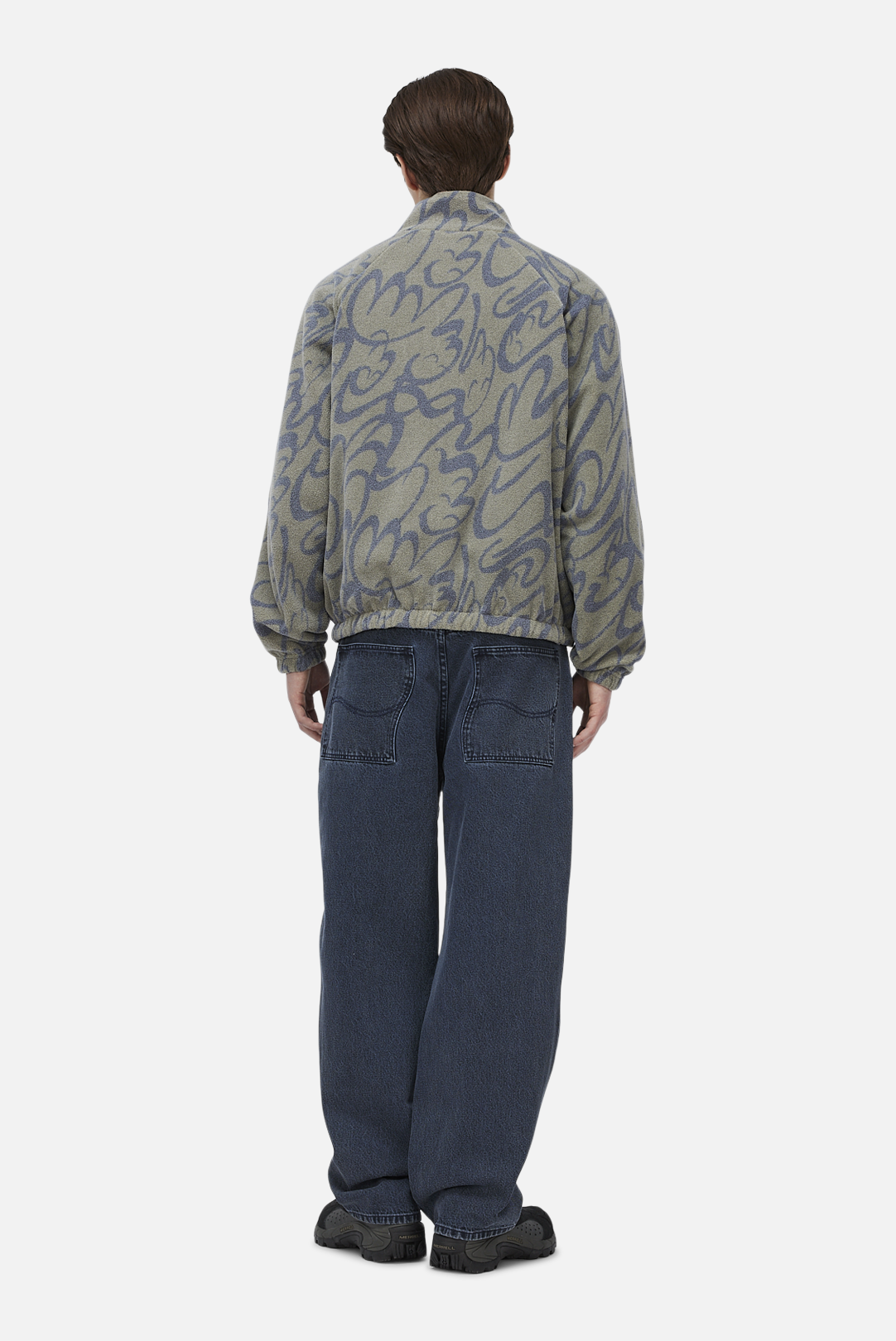 Reversible Chilling Fleece Smoke//Brown