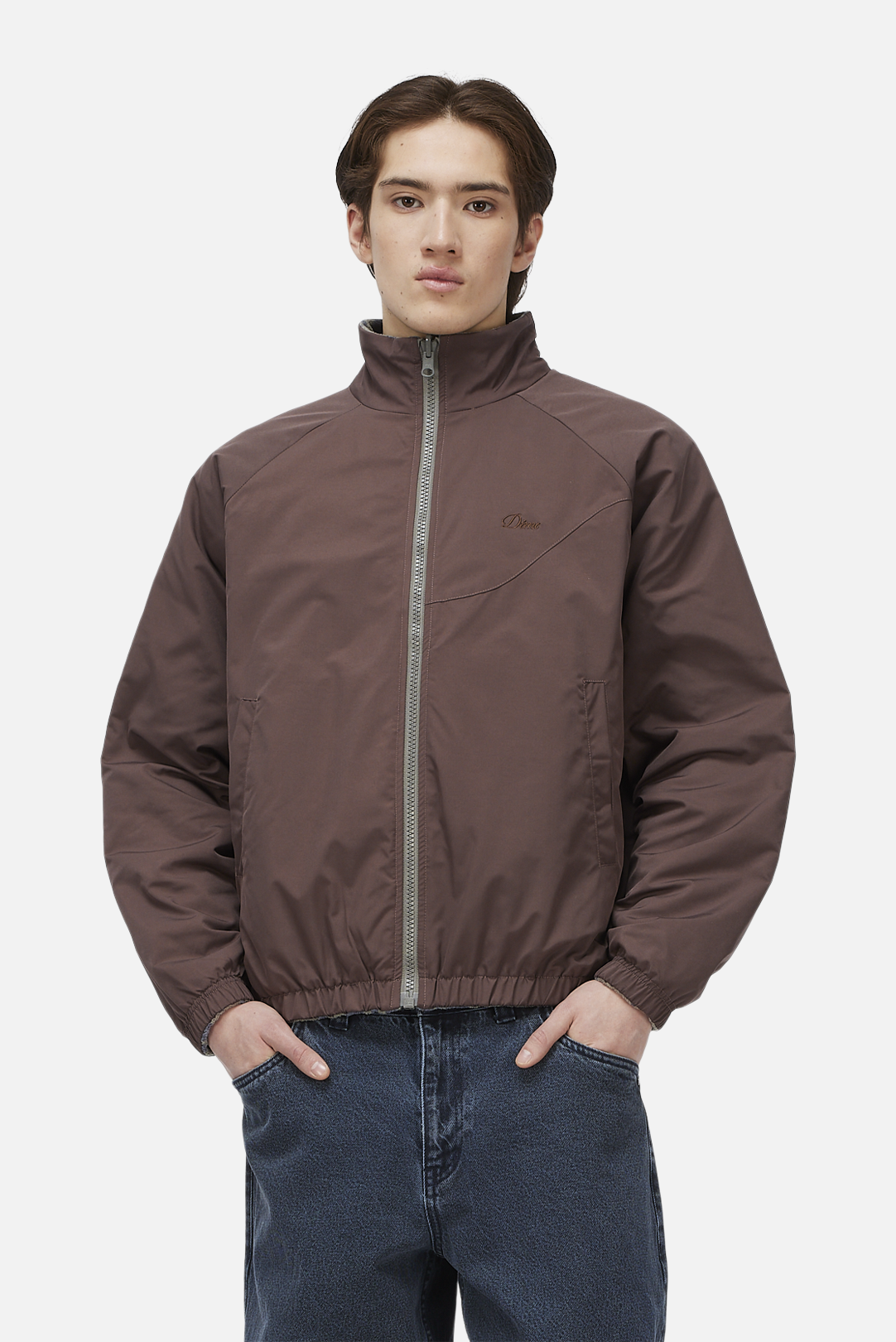 Reversible Chilling Fleece Smoke//Brown