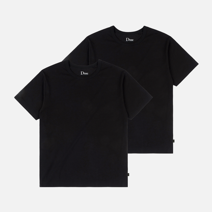 Two Pack Basics T-Shirts Black