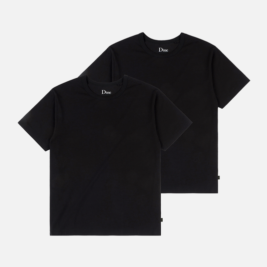 Two Pack Basics T-Shirts Black