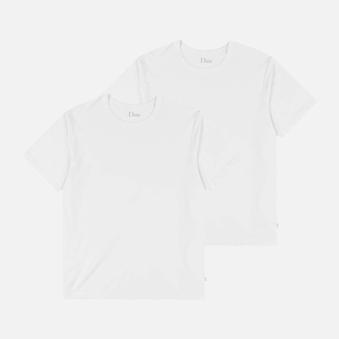 Two Pack Basics T-Shirts White