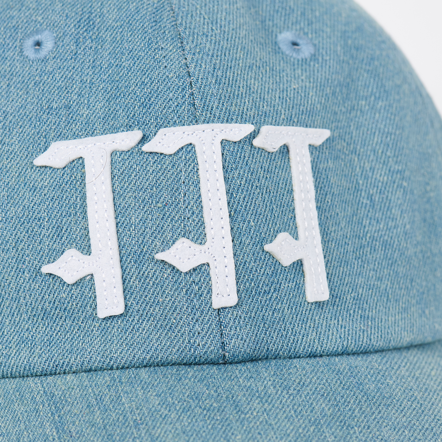 TTT15H004 TTT Stonewash Denim 6- Panel Stonewash