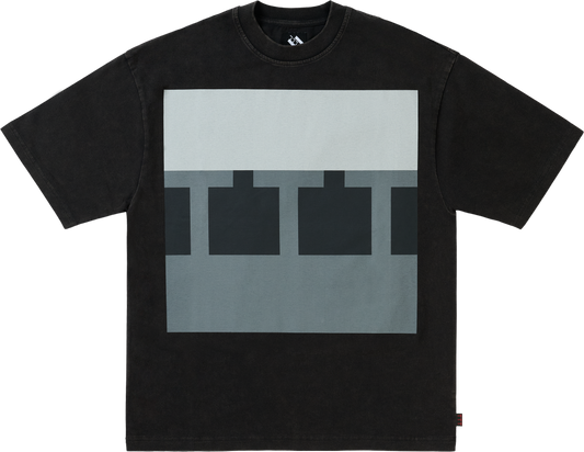 TTT15TS003	TTT Block T-shirt Black Acid Wash
