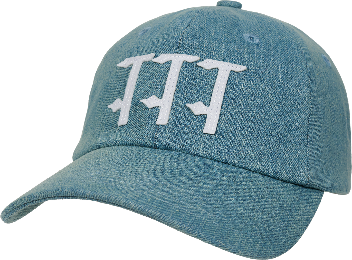 TTT15H004 TTT Stonewash Denim 6- Panel Stonewash