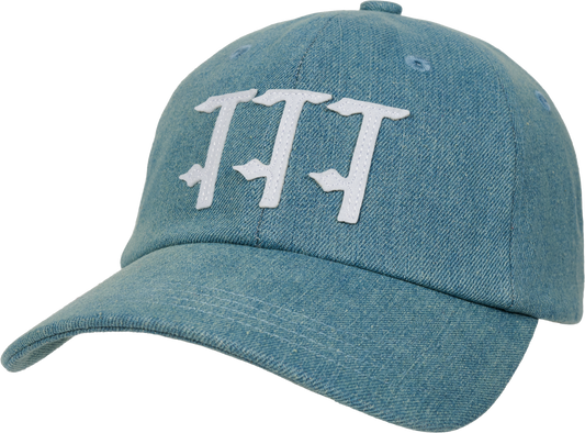 TTT15H004 TTT Stonewash Denim 6- Panel Stonewash