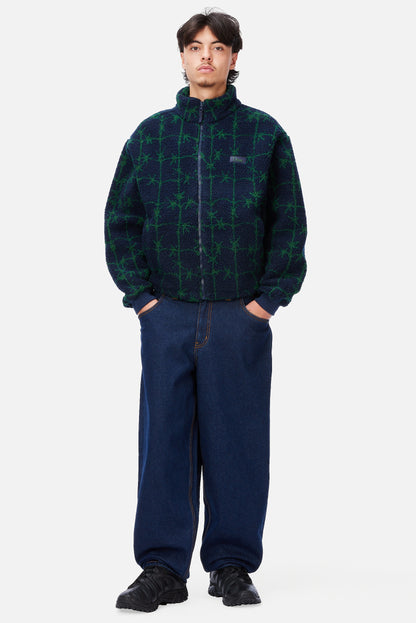 Polar Fleece Sherpa Zip Navy