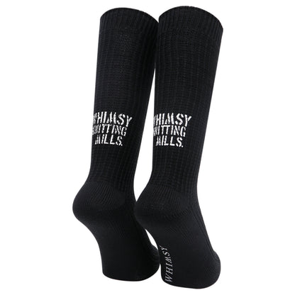 Waffle Socks Black