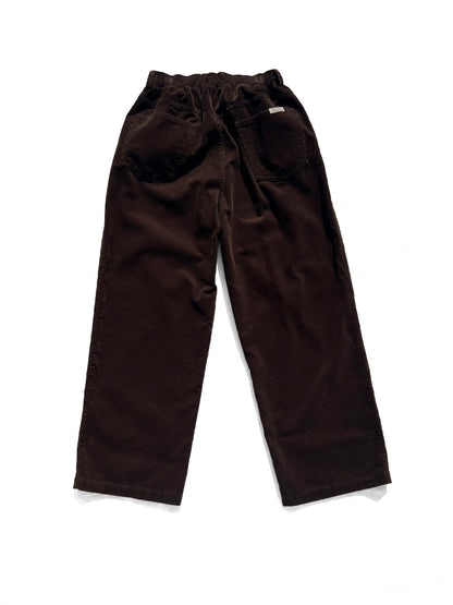 Straight Cords Slacks Brown