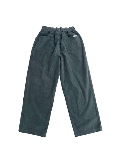 Grid Cord Slacks SMOG GREEN