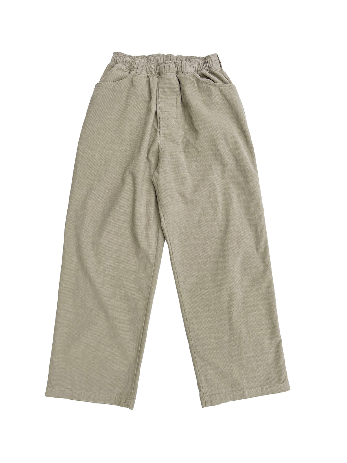 Grid Cord Slacks BEIGE