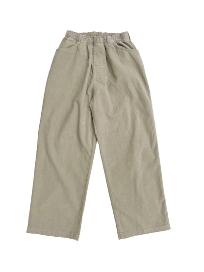 Grid Cord Slacks BEIGE
