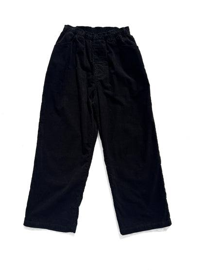 Straight Cords Slacks Black