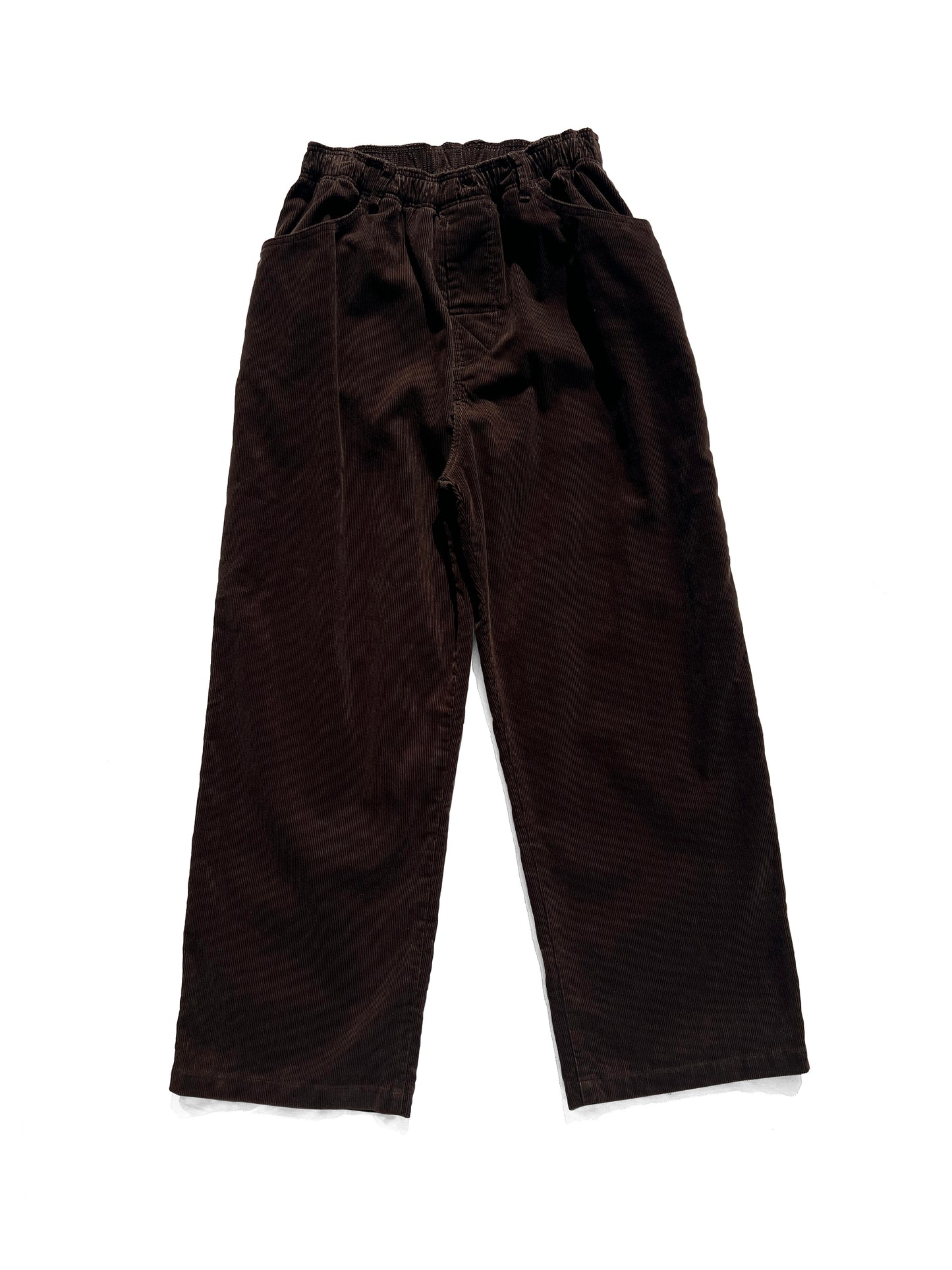 Straight Cords Slacks Brown