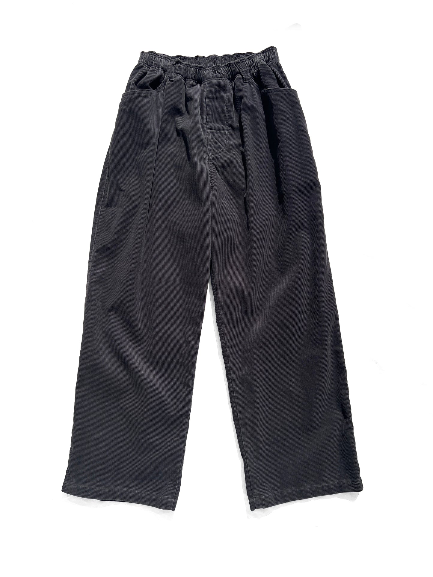 Straight Cords Slacks Charcoal