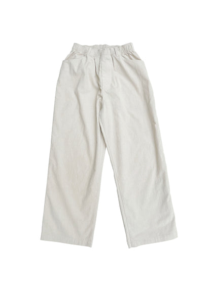 Grid Cord Slacks IVORY