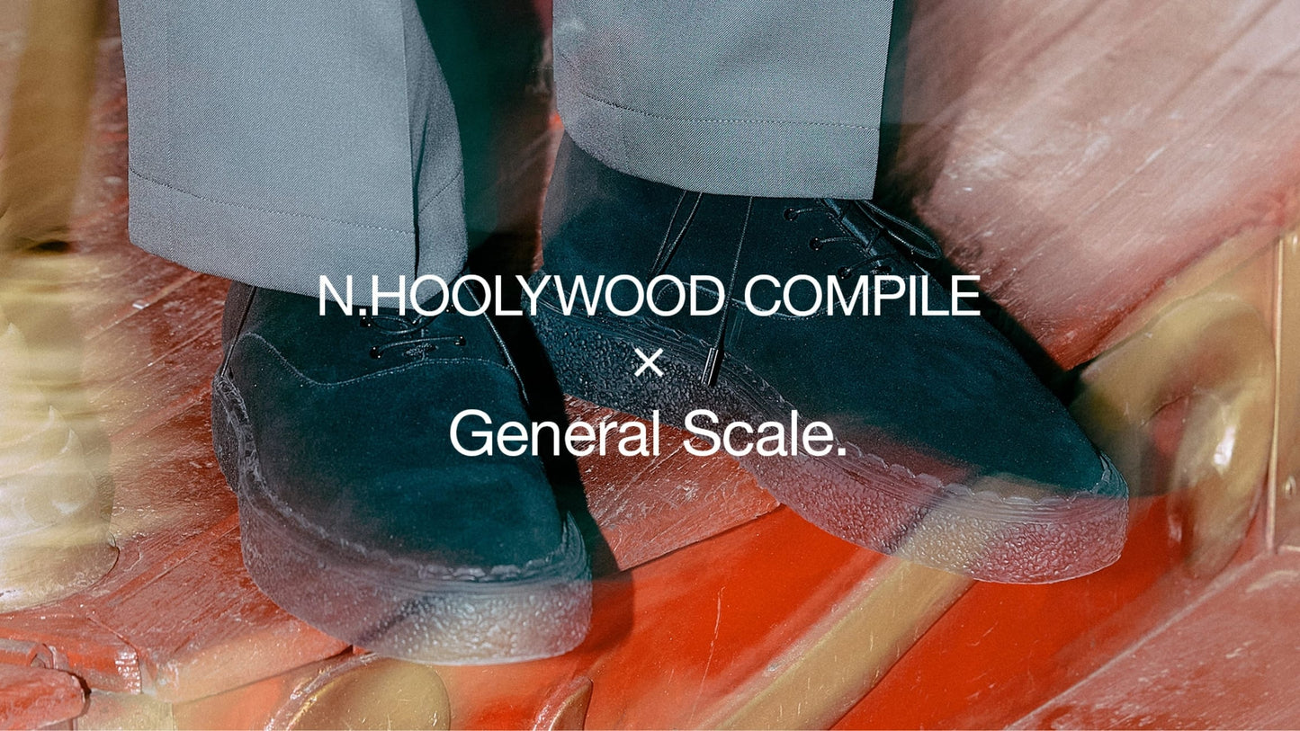 2252-SE01 / N.HOOLYWOOD COMPILE × General Scale. Maison MIHARA YASUHIRO SUEDE BOOTS BLACK