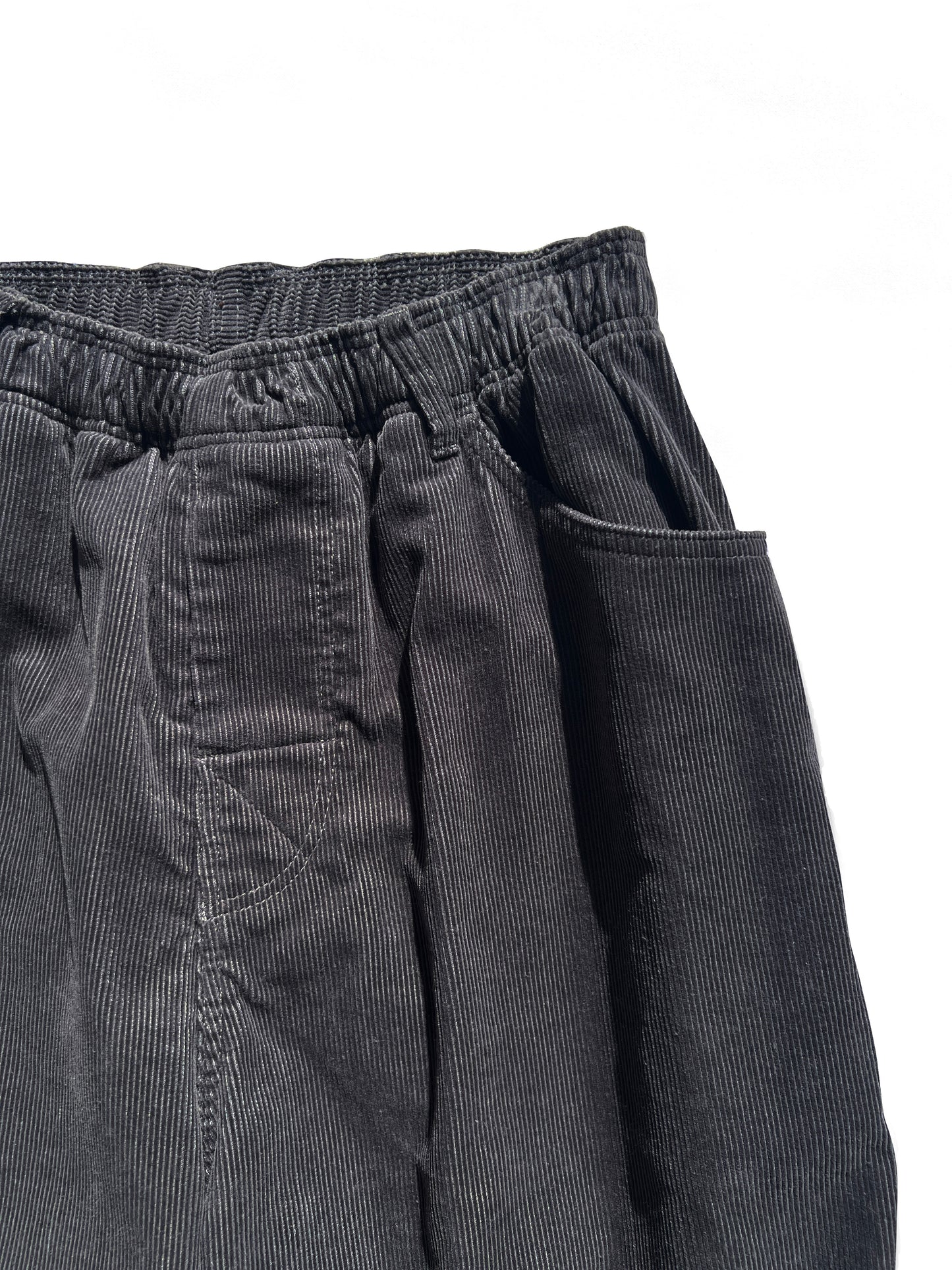 Straight Cords Slacks Charcoal