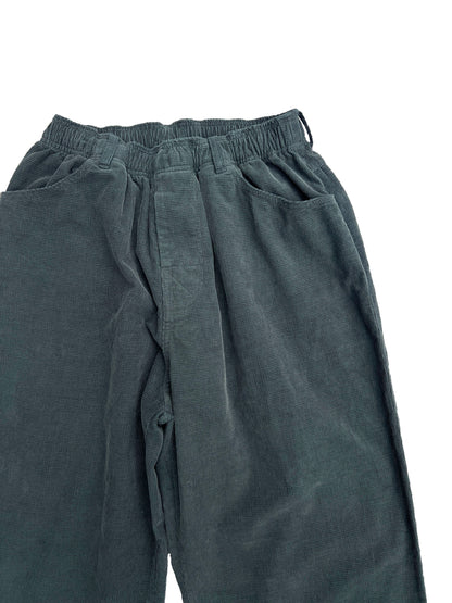 Grid Cord Slacks SMOG GREEN