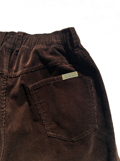 Straight Cords Slacks Brown