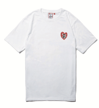 HEART LOGO S/S TEE WHITE