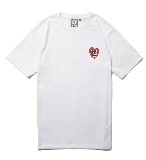 HEART LOGO S/S TEE WHITE