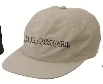 RAKUGAKI LOGO NYLON CAP BEIGE