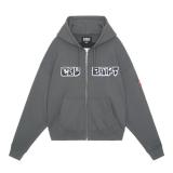 CES25CS05 CAV EMPT EMBROIDERY ZIP HOODY CHARCOAL