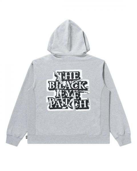 Blackeyepatch TORN OG LABEL HOODIEBLACK-