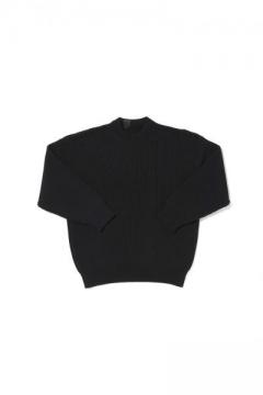 [2232-KT06-051] CREWNECK KNIT BLACK