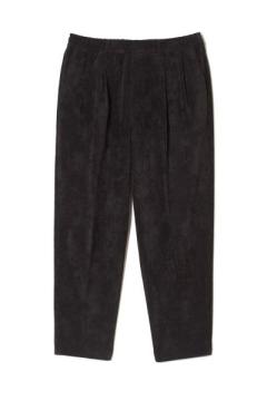 2242-PT07-017 WIDE TAPERED EASY SLACKS BLACK