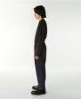 2242-PT07-017 WIDE TAPERED EASY SLACKS BLACK