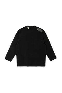 9242-CS06-011 POCKET LONG SLEEVE T-SHIRT BLACK