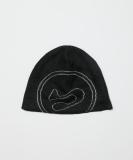 BAL-A-647 BIG LOGO SOFT BEANIE HAT BLACK