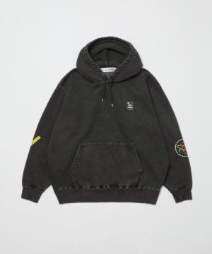 BAL-G-470 ranbom hoodie BLACK