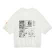 CES25T23 WASHED FK Sheets CREW NECK WHITE