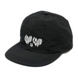 SOFT BRIM 6 PANEL CAP (LOVE) BLACK (WHITE EMB)
