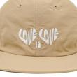 SOFT BRIM 6 PANEL CAP (LOVE) KHAKI (WHITE EMB)