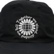 SOFT BRIM 6 PANEL CAP (MOTTO) BLACK (WHITE EMB)