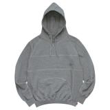 Stiched Hoodie Charcoal Heather